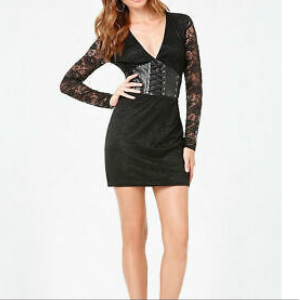 Bebe Lace Corsett Dress